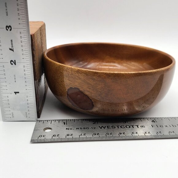 Lot 4 Vintage Myrtlewood Bowls Myrtle Craft Studios Oregon 5" For Refinishing - Picture 14 of 14